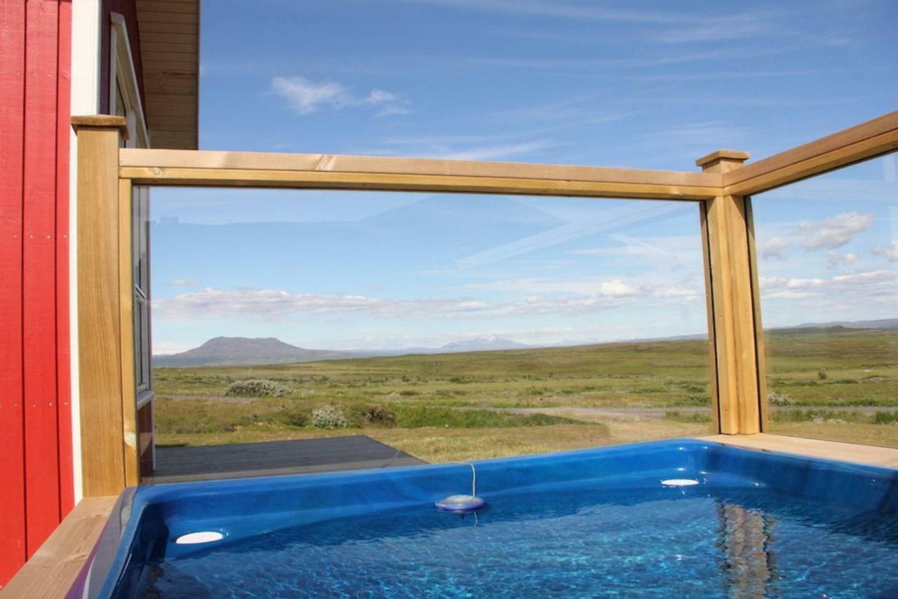 Blue View Cabin 1B With Private Hot Tub Reykholt  Ngoại thất bức ảnh